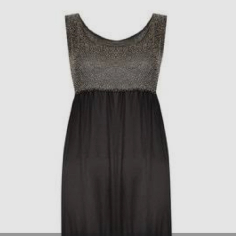 Forever 21 Black and Silver Glitter Top